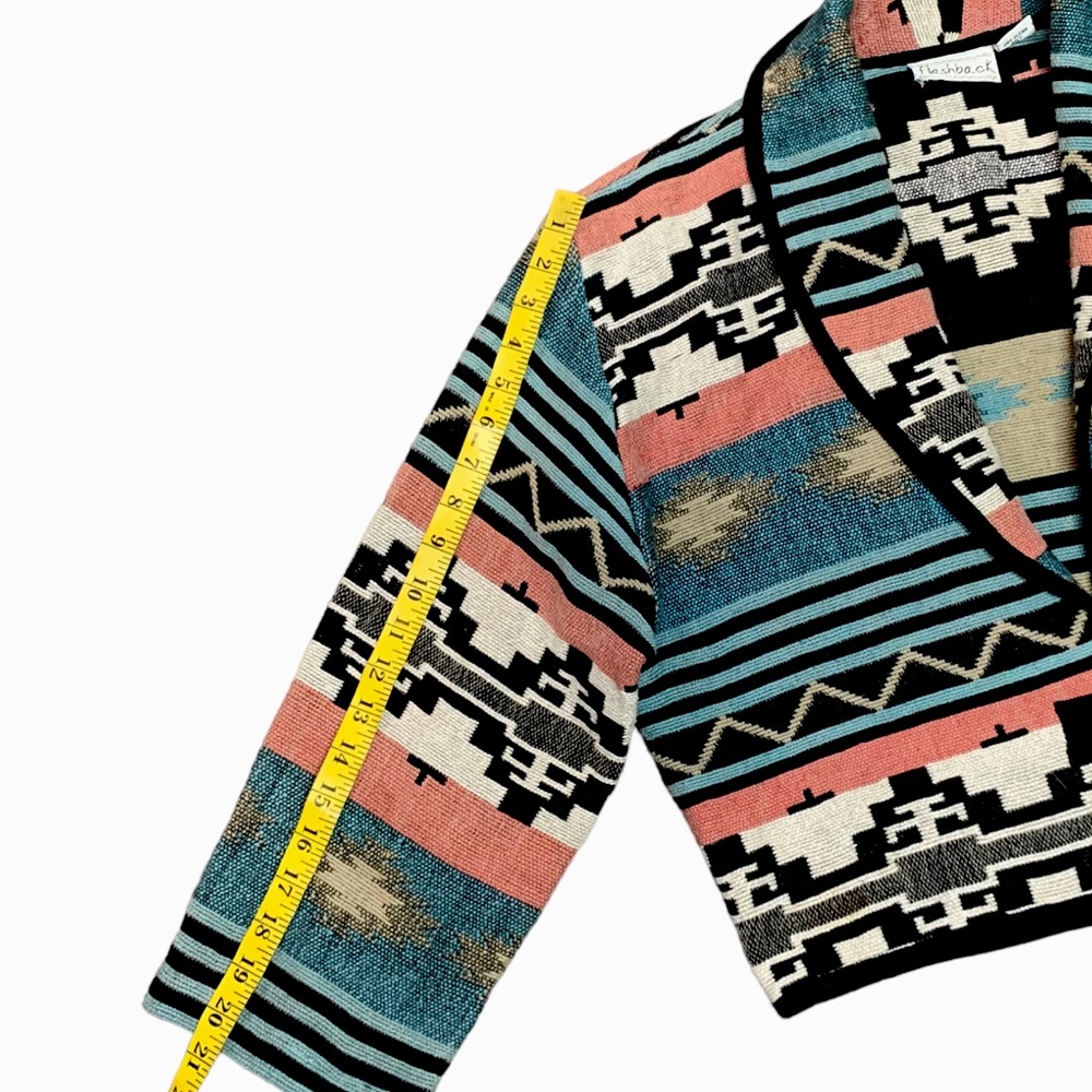 Flashback, Aztec pattern Cropped Jacket - Picture 8 of 8